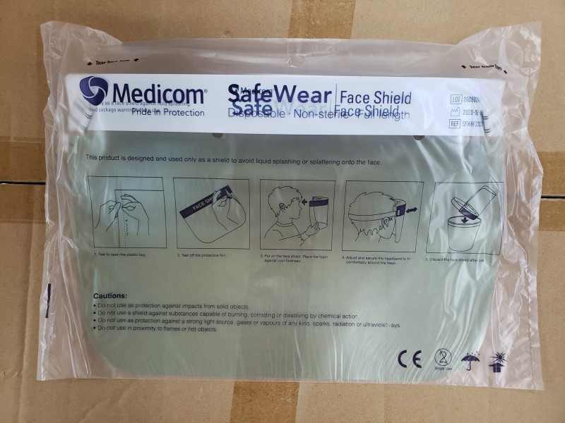 Medicom face shield 透明醫護面罩#2033