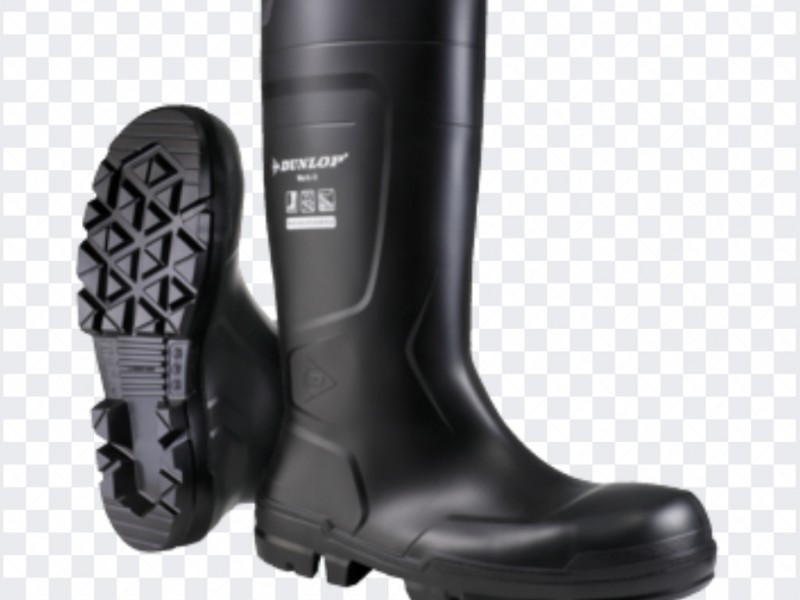 Dunlop-Work it Safety Rain Boots (Black) 安全水鞋