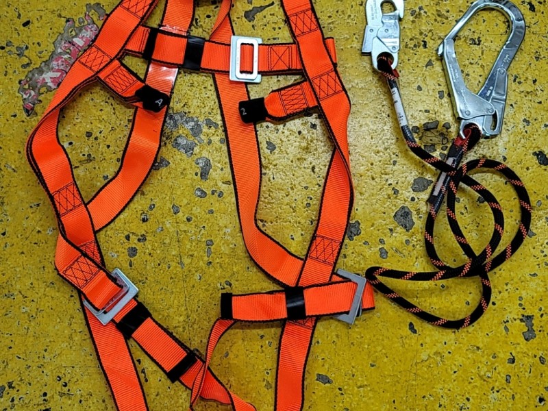 Climax 30C Full Body Harness w/Aluminum Big Hook Lanyard 全身式安全帶連鋁大扣尾繩